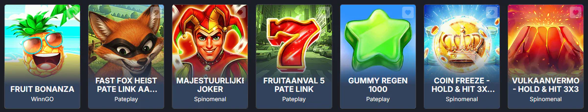 Aanbieders en titels op de site